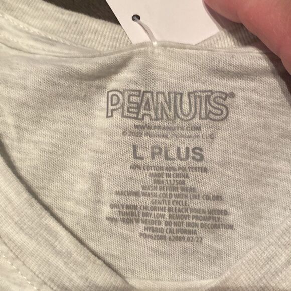 Kids Peanut American Party Crew Red White & Blue Themed T-Shirt Size L Plus NWT - Picture 2 of 7